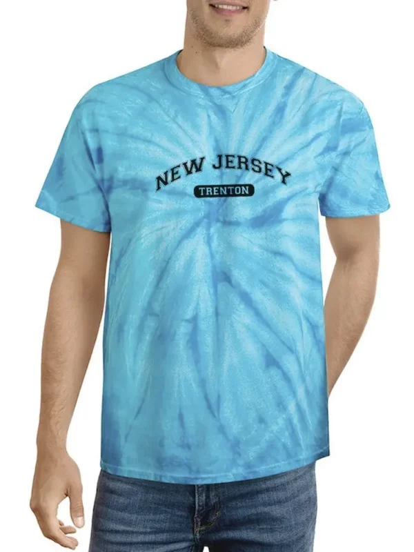 New Jersey Trenton Tie Dye Tee -SmartPrintsInk Designs - Image 3