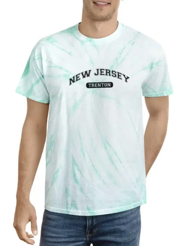 New Jersey Trenton Tie Dye Tee -SmartPrintsInk Designs - Image 6