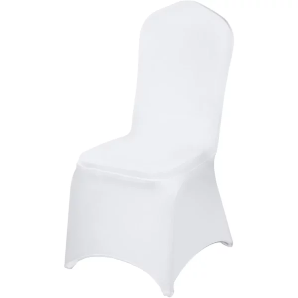 VEVOR Stretch Spandex Folding Chair Covers, Universal Fitted Chair Cover, Removable Washable Protective Slipcovers, for Wedding, Holiday, Banquet, Party, Celebration, Dining (50PCS White) - Image 8