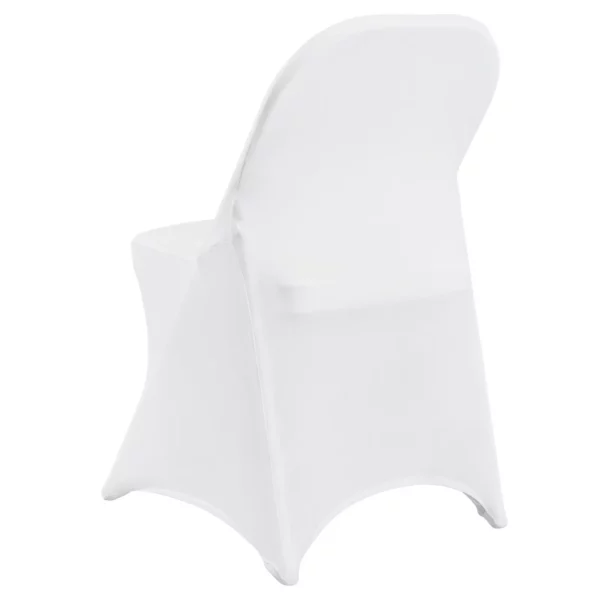 VEVOR White Stretch Spandex Chair Covers - 12 PCS, Folding Kitchen Chairs Cover, Universal Washable Slipcovers Protector, Removable Chair Seat Covers, for Wedding Party Dining Room Banquet Event - Image 19