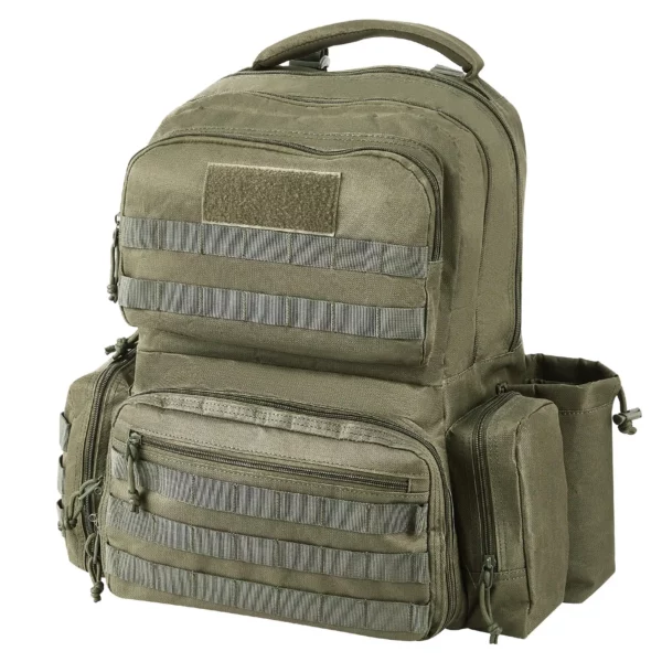 VEVOR Tactical Range Backpack for 6 Pistols Gun Backpack Green,Range Bag for Handguns Gun Case Bag with Lockable Zipper for Shooting Range Outdoor Hunting - Image 10