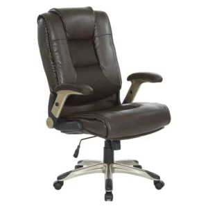 Exec Bonded Lthr Office Chair, Espresso / Cocoa