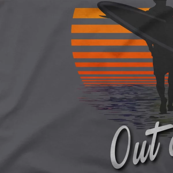 Out Of Water, I am nothing, Surfing Quote T-Shirt - Image 2