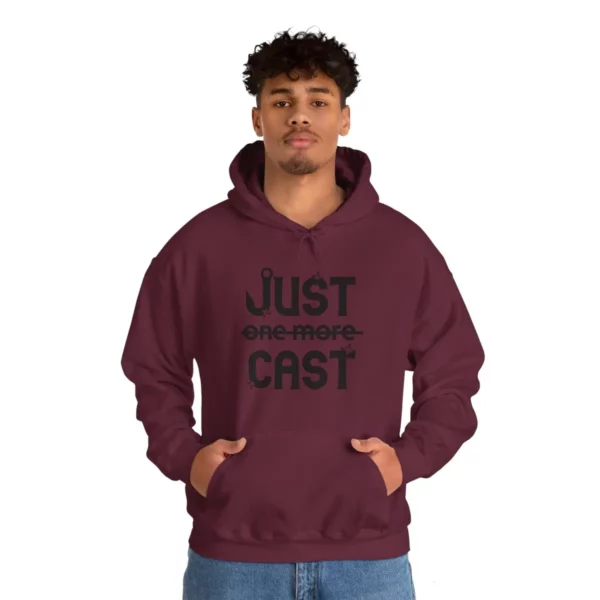 Stay Cozy in Style with Our Just Cast Print Hooded Sweatshirt - Image 6