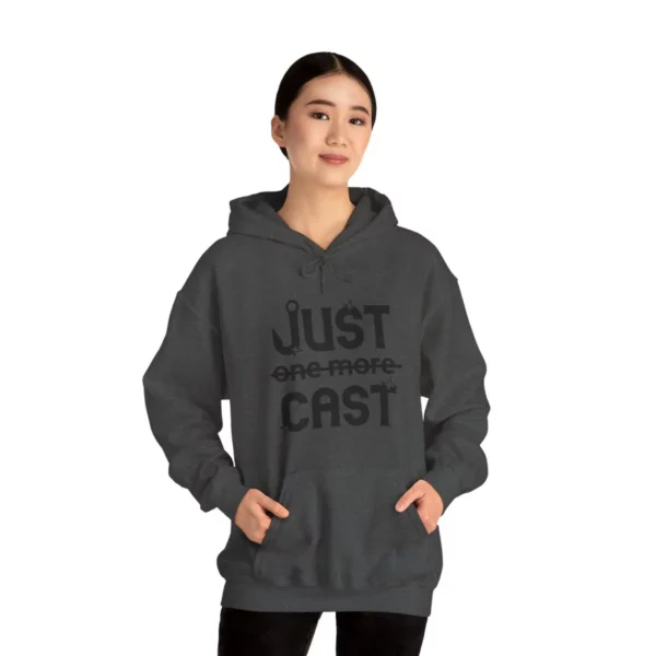 Stay Cozy in Style with Our Just Cast Print Hooded Sweatshirt - Image 2