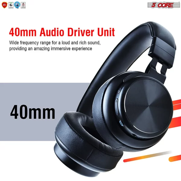 5Core Bluetooth Headphones Wireless Noise Cancelling Audifonos Inalambricos - Image 6