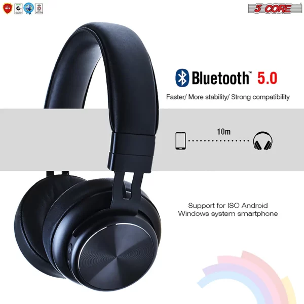 5Core Bluetooth Headphones Wireless Noise Cancelling Audifonos Inalambricos - Image 7