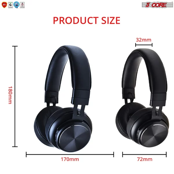 5Core Bluetooth Headphones Wireless Noise Cancelling Audifonos Inalambricos - Image 2