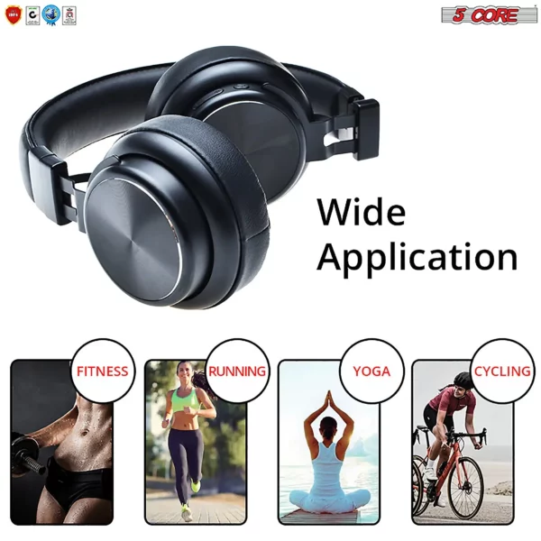 5Core Bluetooth Headphones Wireless Noise Cancelling Audifonos Inalambricos - Image 4