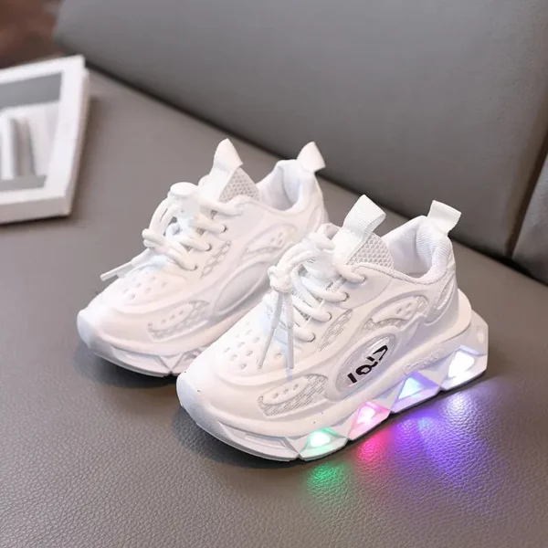 Breathable Sneakers Shoes with Multicolor LED for Children - Image 3