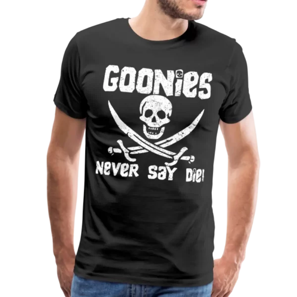 The Goonies Never Say Die Distressed Design T-Shirt