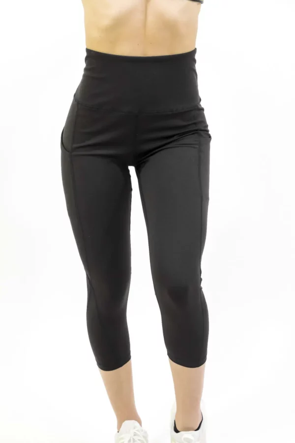 Seajoy Athletic High-Waisted Capri Leggings with Hip Pockets - Image 18